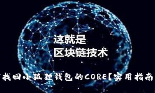 : 如何找回小狐狸钱包的CORE？实用指南与技巧